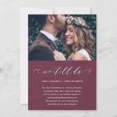 Faire-part Report de mariage Nous nous marions toujours Photo (Devant)