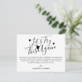 Faire-part Report mariage Changement de plan Recommencer (Debout devant)