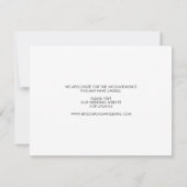 Faire-part Report mariage Changement de plan Recommencer (Dos)
