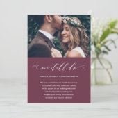 Faire-part Report mariage Nous Faisons Toujours De La Bourgog (Debout devant)