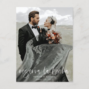 Faire-part Réserve la date Carte postale photo moderne