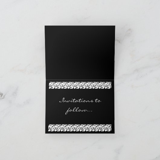 Faire-part Réservez la date (Intérieur)