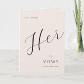 Faire-part Réservez un minimum de Vow Mariage moderne | Ses V (Devant)