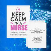 Faire-part Restez Calme Je Suis Un Rappel d'Infirmière