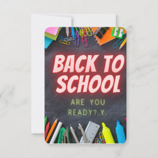 Faire-part retour à l'école