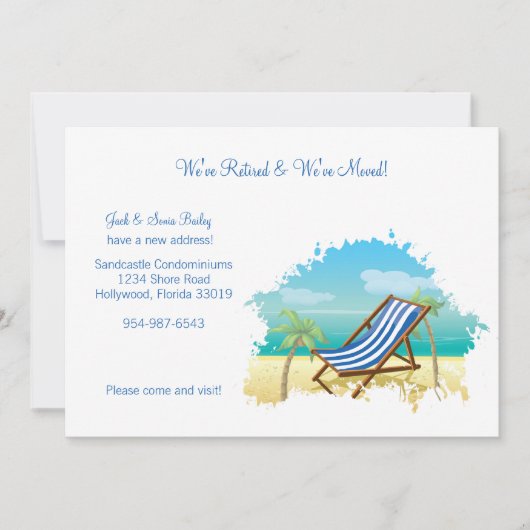 Faire-part retraité et déplacé (Devant)