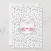 Faire-part Retro 6ème anniversaire fête pour une fille qui ai (Dos)