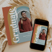 Faire-part Retro Arch Photo 2025 Graduation