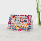 Faire-part Rétro Caravane Roulotte Camping-Car en Mouvement (Devant)