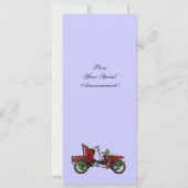 Faire-part RETRO CARS 2, RESTAURATION AUTOMATIQUE, bleu (Dos)