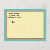 Faire-part Rétro Enregistrer la date Carte postale (Dos)