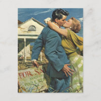 Retro Home Found Nous avons déménagé Annonce de dé