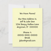 Faire-part Rétro Maison Trouvée Nous avons Déménagé Annonce d (Dos)
