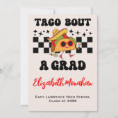 Faire-part Retro Taco Bout A Grad Funny Photo Graduation (Devant)