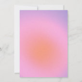 Faire-part Retro tendance Pastel Purple Pink Graduation Photo (Dos)