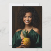 Faire-part Retro Vintage Tropical Graduation Photo (Dos)