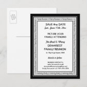 Faire-part Réunion de famille carte postale de la frontière S (Devant / Derrière)