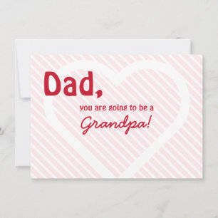 Faire-part Révélation de grossesse de grand-père Valentine