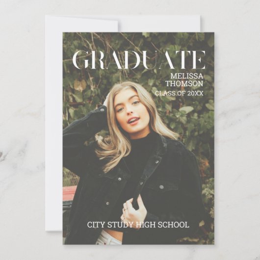 Faire-part Revue moderne et élégant Couverture de couverture  (Devant)