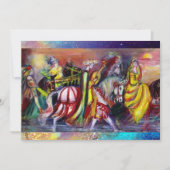 Faire-part RIDERS DANS LA NUIT, éclatant bleu éclatant (Devant)