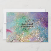 Faire-part RIDERS DANS LA NUIT, étincelles bleues (Dos)