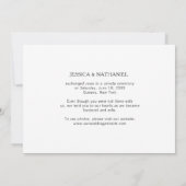 Faire-part Rien De Fancy Just Love Photo Collage Elopement (Dos)