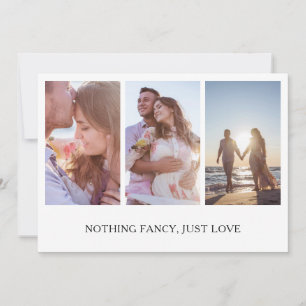 Faire-part Rien De Fancy Just Love Photo Collage Elopement