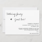 Faire-part Rien De Fancy Just Love Photo Elopement (Devant)