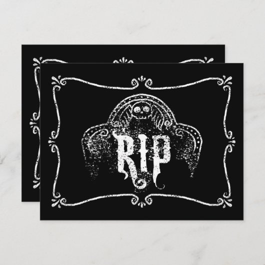 FAIRE-PART RIP (Devant / Derrière)