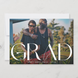 Faire-part Roche blanche foncée   Unité photo moderne