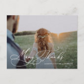 Faire-part Romance Beaucoup Merci Carte Postale Merci (Devant)