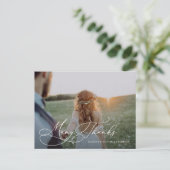 Faire-part Romance Beaucoup Merci Carte Postale Merci (Debout devant)