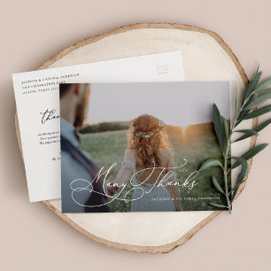 Faire-part Romance Beaucoup Merci Carte Postale Merci