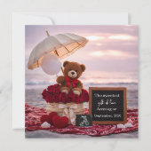 Faire-part Romantic Baby Reveal Pregnancy announcement card  (Devant)