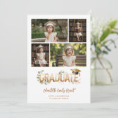 Faire-part Romantic Botanical Kindergarten Grad 5-Photo (Debout devant)