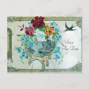 Faire-part ROMANTICA 3 SAVE THE DATE  Carte postale d'invitat