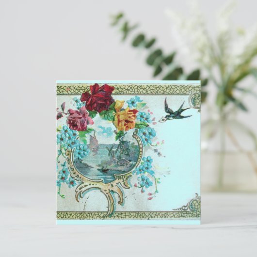 FAIRE-PART ROMANTIQUE 3 (Debout devant)