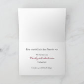 Faire-part Rosa Gerbera ・ Save the Date Carton (Intérieur)