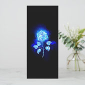 Faire-part Rose bleu brûlant (Debout devant)