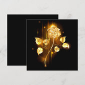 Faire-part Rose d'or ( rose d'or ) (Devant / Derrière)