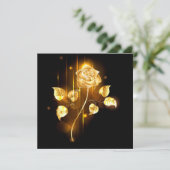 Faire-part Rose d'or ( rose d'or ) (Debout devant)