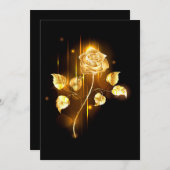 Faire-part Rose d'or ( rose d'or ) (Devant / Derrière)