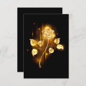 Faire-part Rose d'or ( rose d'or ) (Devant / Derrière)