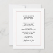 Faire-part Rose Parties scintillant or Déplacement Glam (Dos)