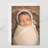 Faire-part Rose Vive Notre Petit Boo Est Ici Bébé Halloween (Dos)