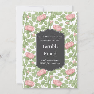 Faire-part Roses Intemporelles Créatives Personnalisées Famil