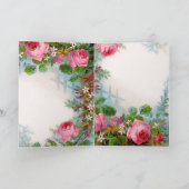 Faire-part ROSES & JASMINES, Enregistrer Le Monogramme Date (Intérieur)