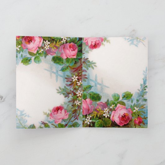 Faire-part ROSES & JASMINES, Enregistrer Le Monogramme Date (Intérieur)