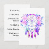 Faire-part Roses roses roses Dreamcatcher Rêves floraux (Devant / Derrière)