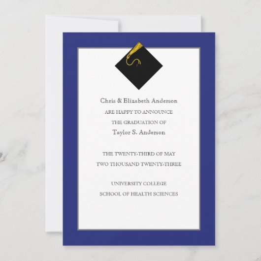 Faire-part Royal Blue (Devant)